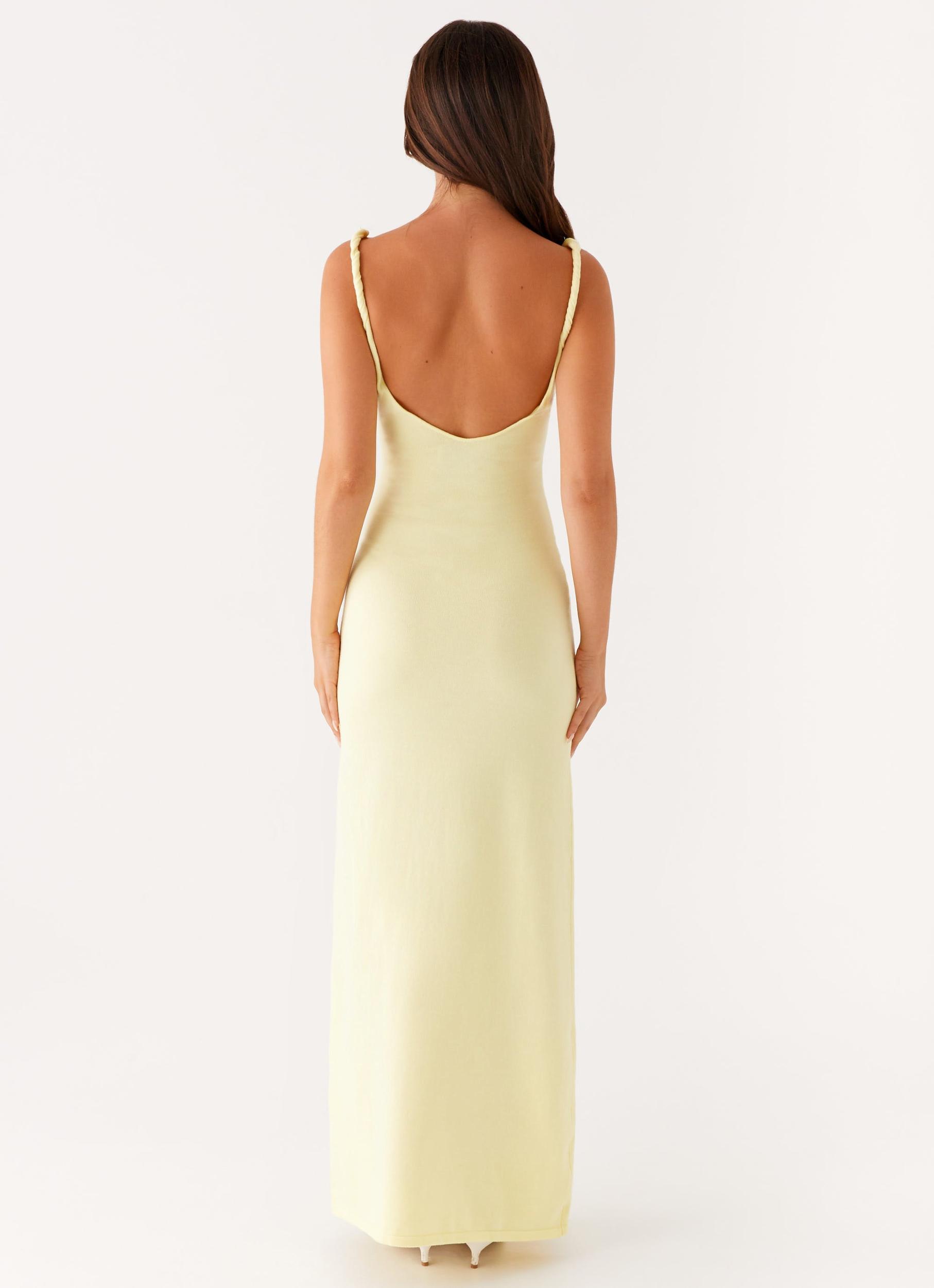Anastasia Maxi Dress - Yellow Product Image