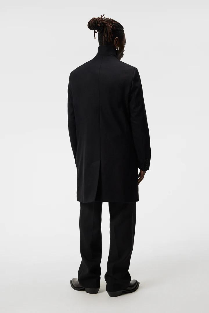 J. Lindeberg Holger Melton Black Coat Product Image