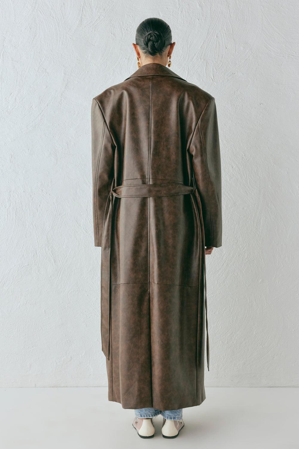 Zoa Trench Coat Coffee Product Image