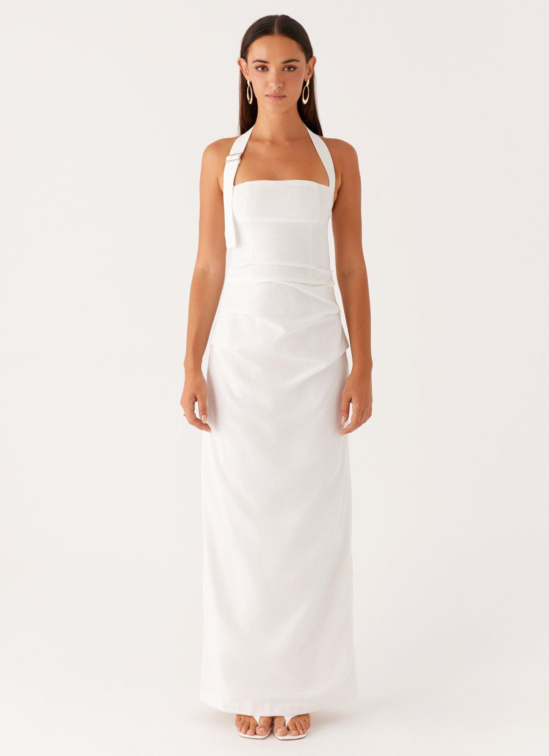 Rumour Has it Maxi Dress - White Product Image