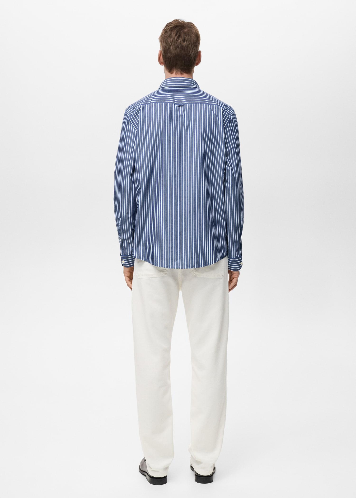 Regular-fit 100% cotton shirt - Men | MANGO USA Product Image