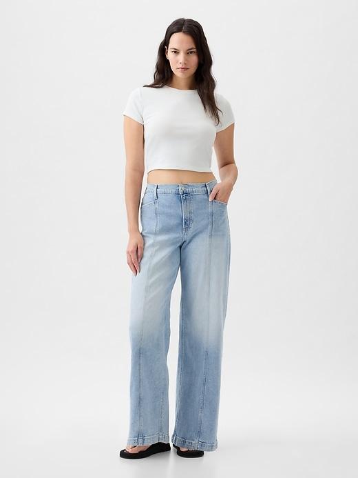 High Rise Stride Wide-Leg Jeans Product Image