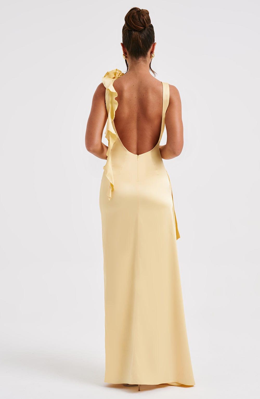 Peggy Maxi Dress - Lemon Product Image