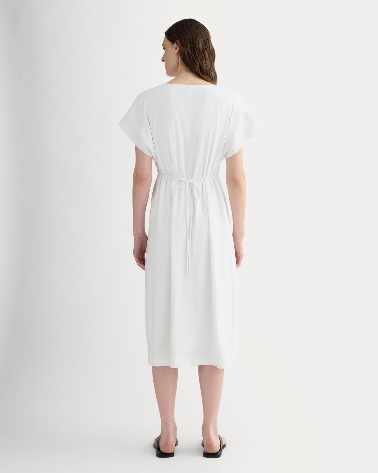 Womens Tie-Back Dress in Stretch Linen by Everlane Size 0 Product Image