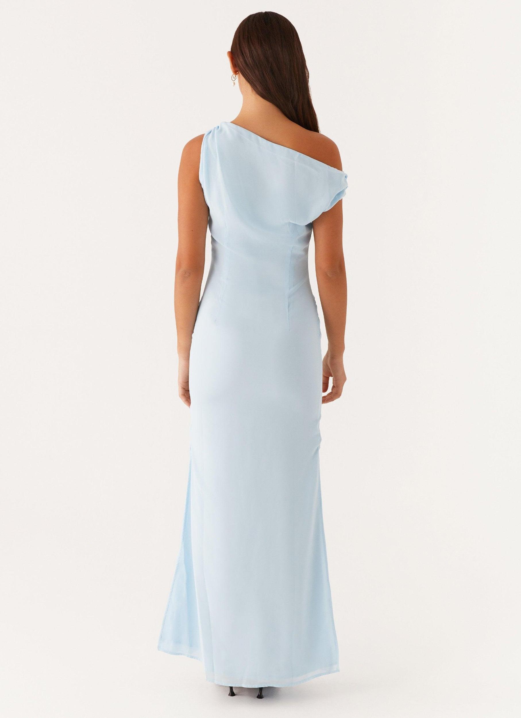 Dinner Date Maxi Dress - Blue Product Image