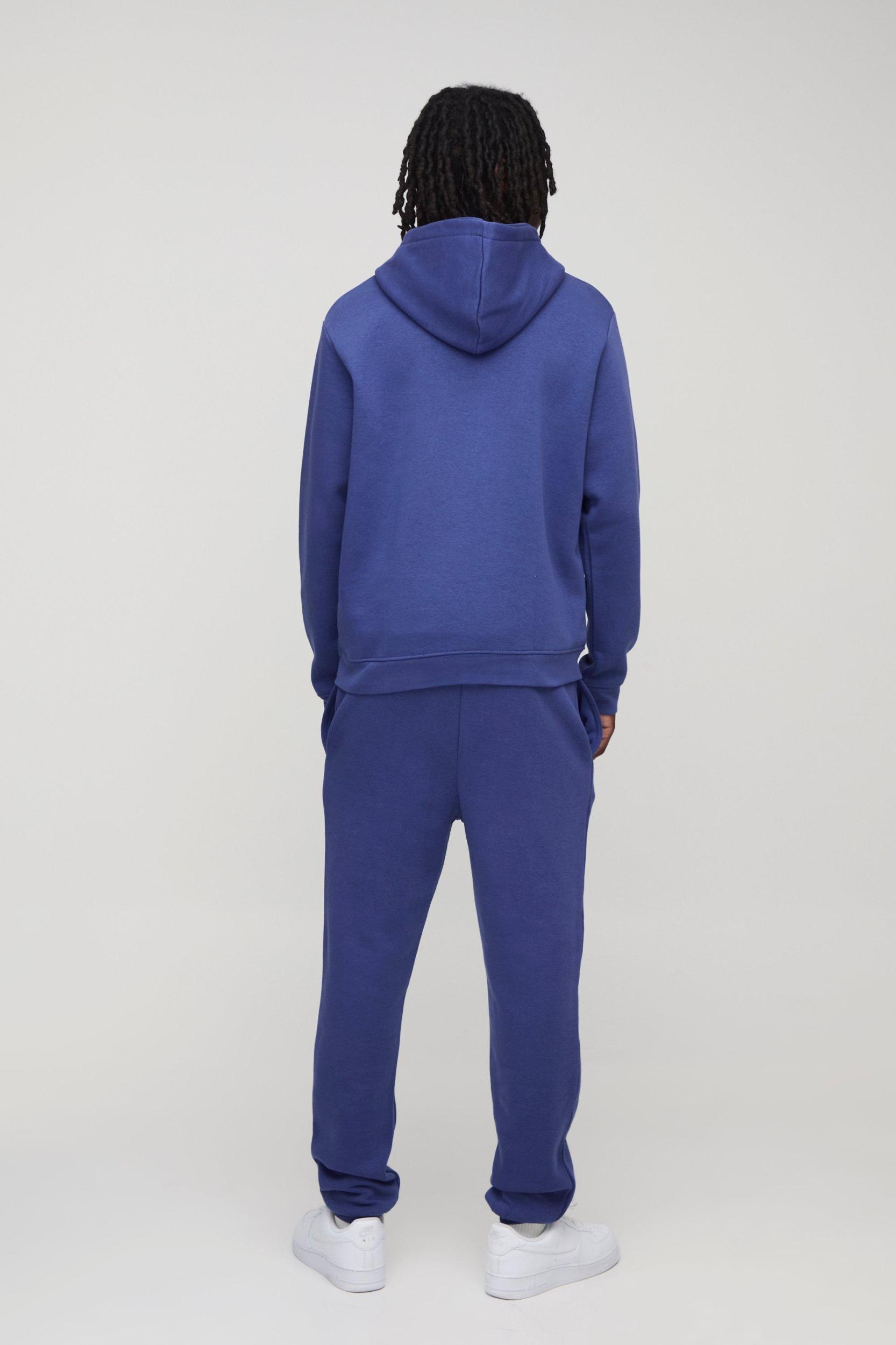 Slim Fit Man Sport Hooded Tracksuit | boohooMAN USA Product Image