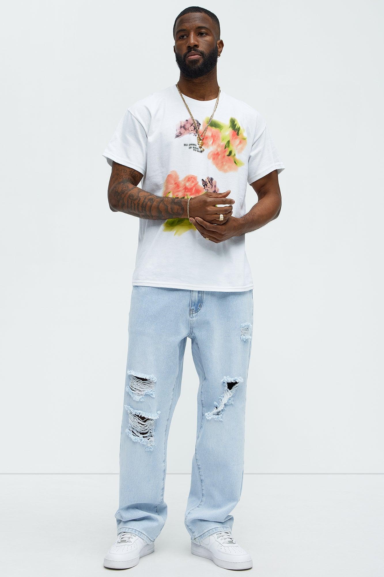 Butterfly Petal Short Sleeve Tee - White Product Image