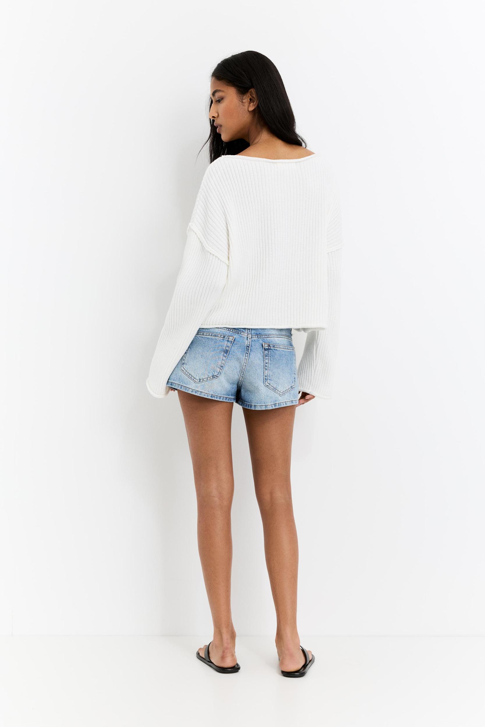 Ribbed cropped sweater Product Image