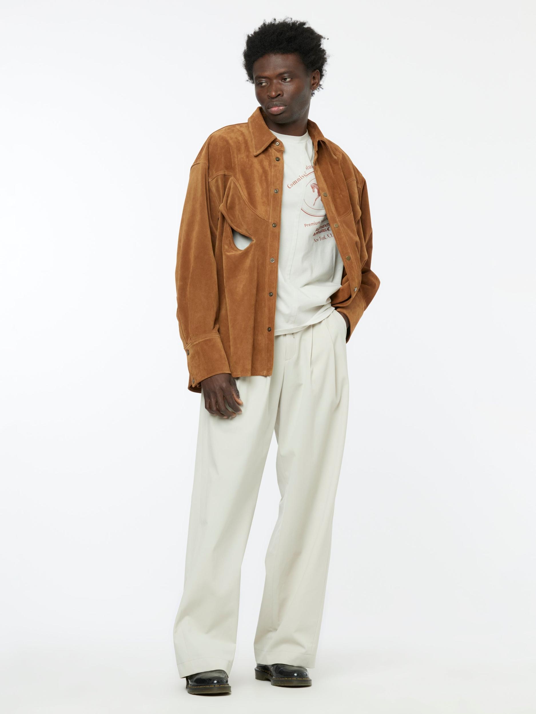 Suede Rider Overshirt Jacket Product Image