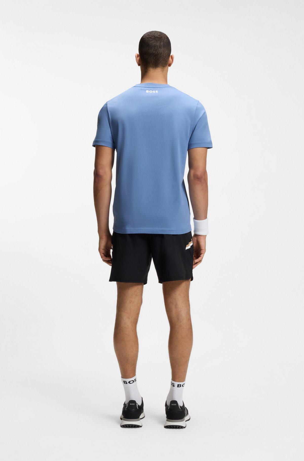 Relaxed-fit T-shirt in cotton with tennis artwork Product Image