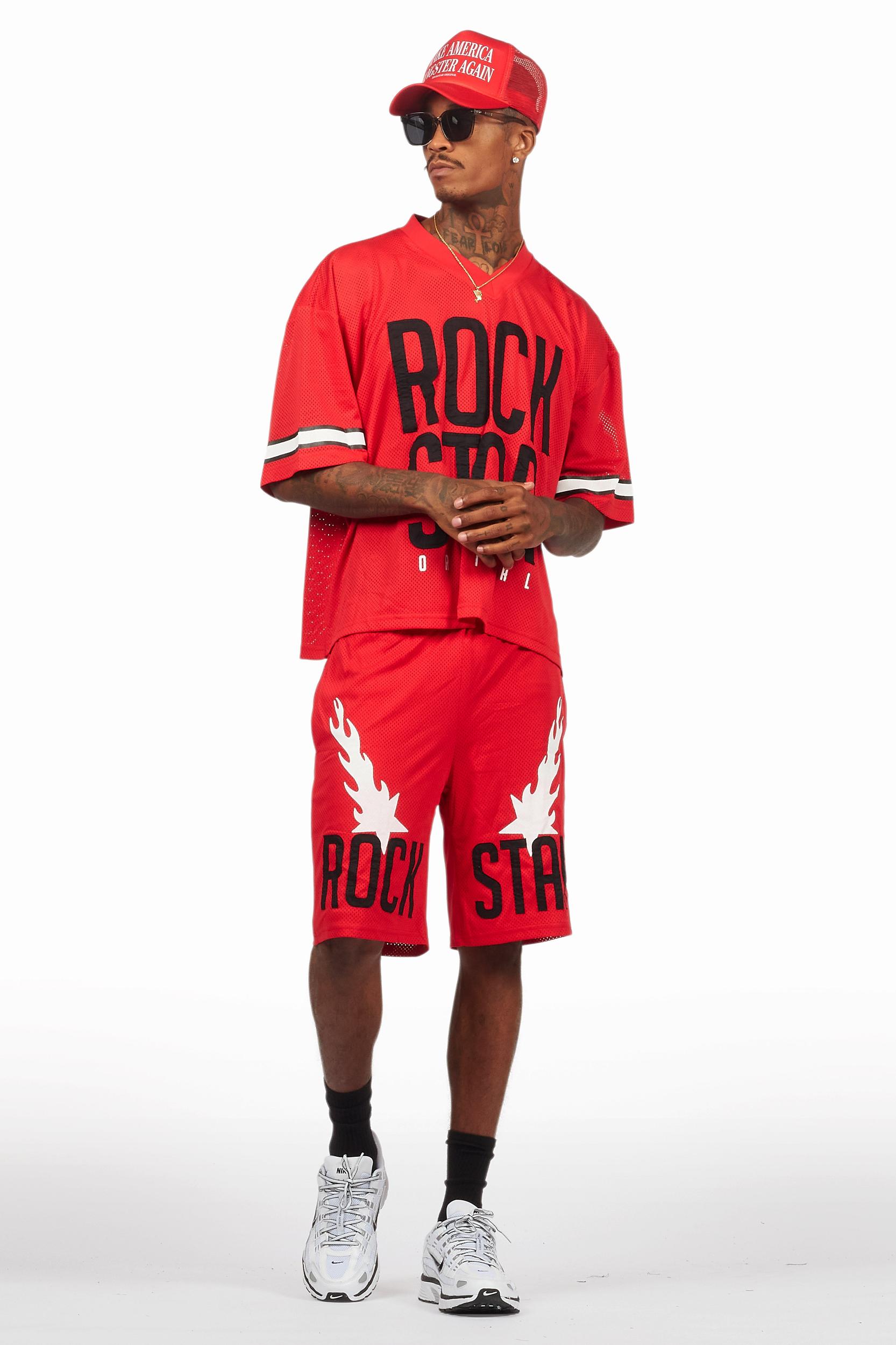 Climi Red T-Shirt/Short Set Male Product Image