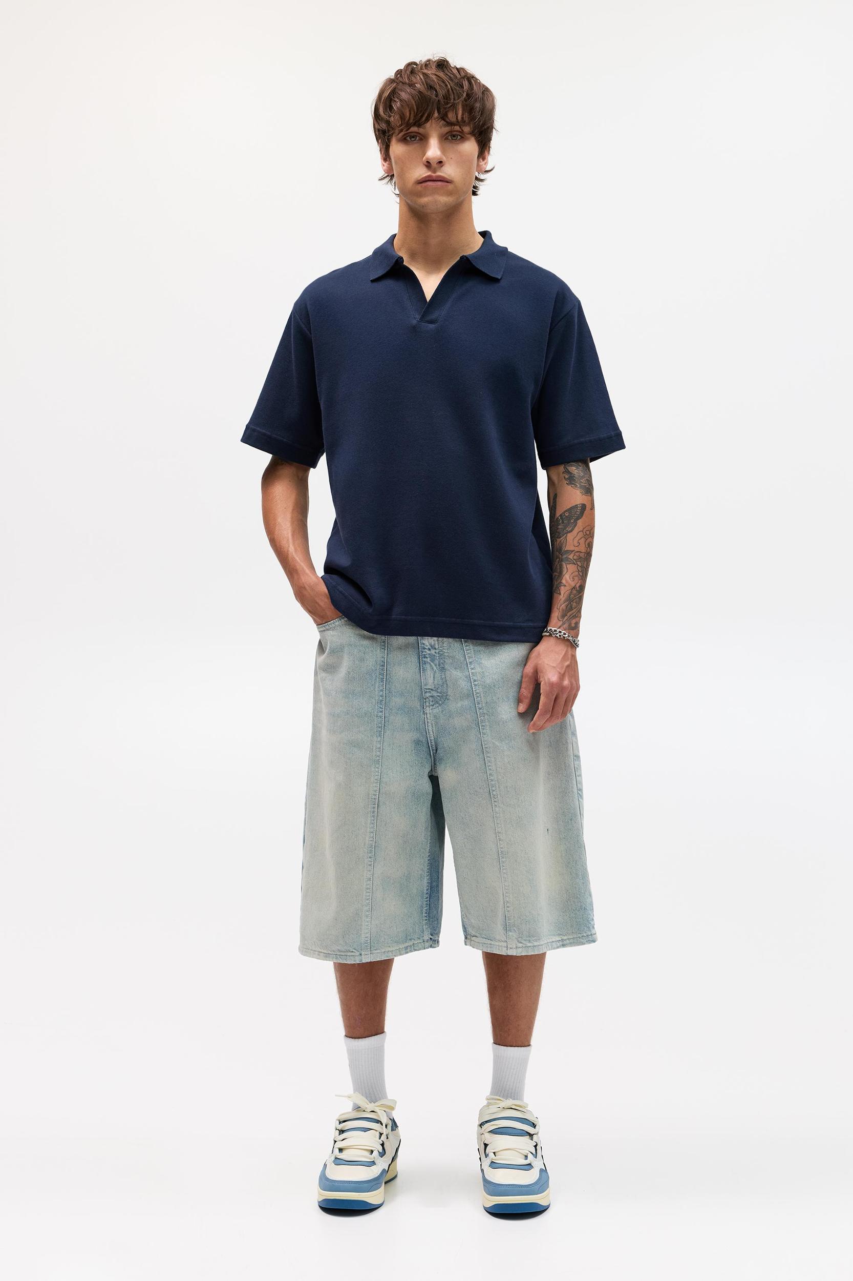 Short sleeve interlock polo shirt Product Image