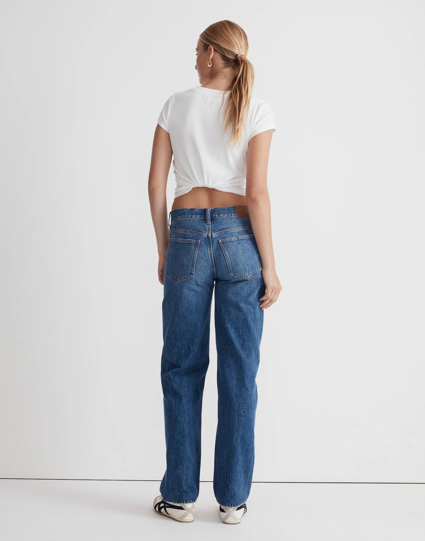 Low-Slung Straight Jeans Product Image