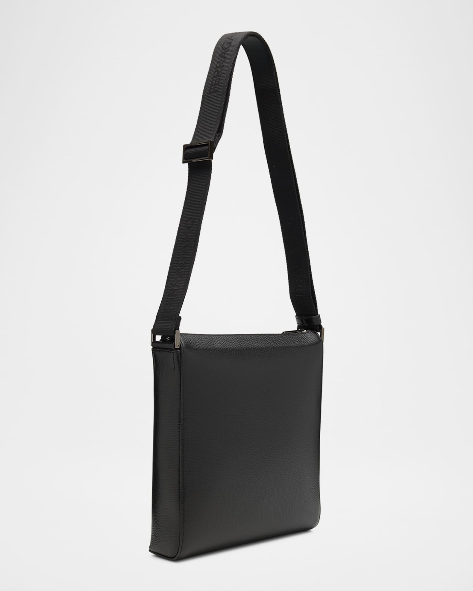 Men's Gancini Hammered Calfskin Crossbody Bag Product Image