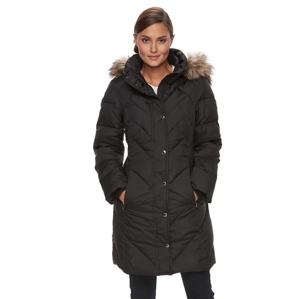 Women's TOWER by London Fog Faux-Fur Hood Down-Fill Coat,  Product Image