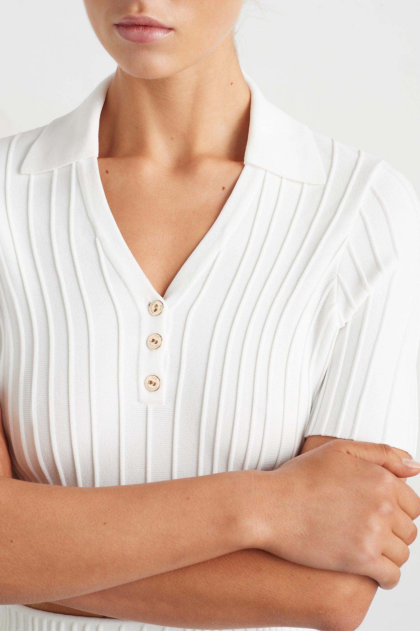 Knitted Polo Top 341 Product Image