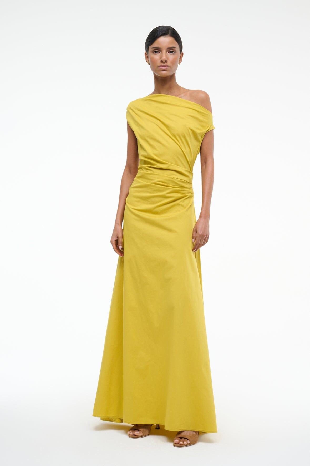 MAXI PHARE DRESS | CHARTREUSE Product Image