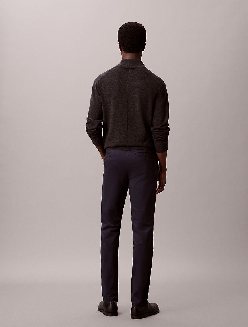 Cotton Sateen Slim Chino Pants Product Image