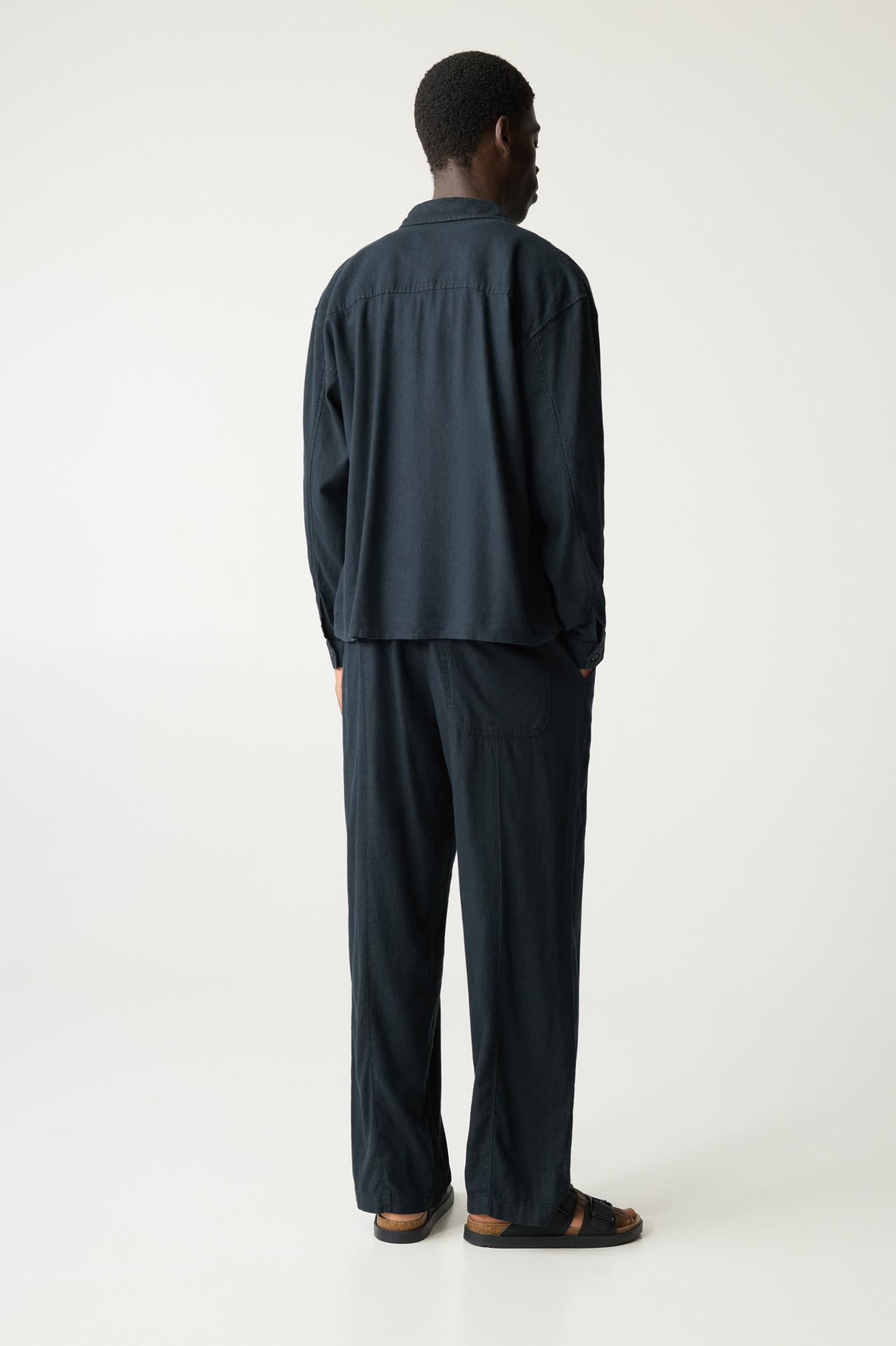 Linen blend sweatpants Product Image