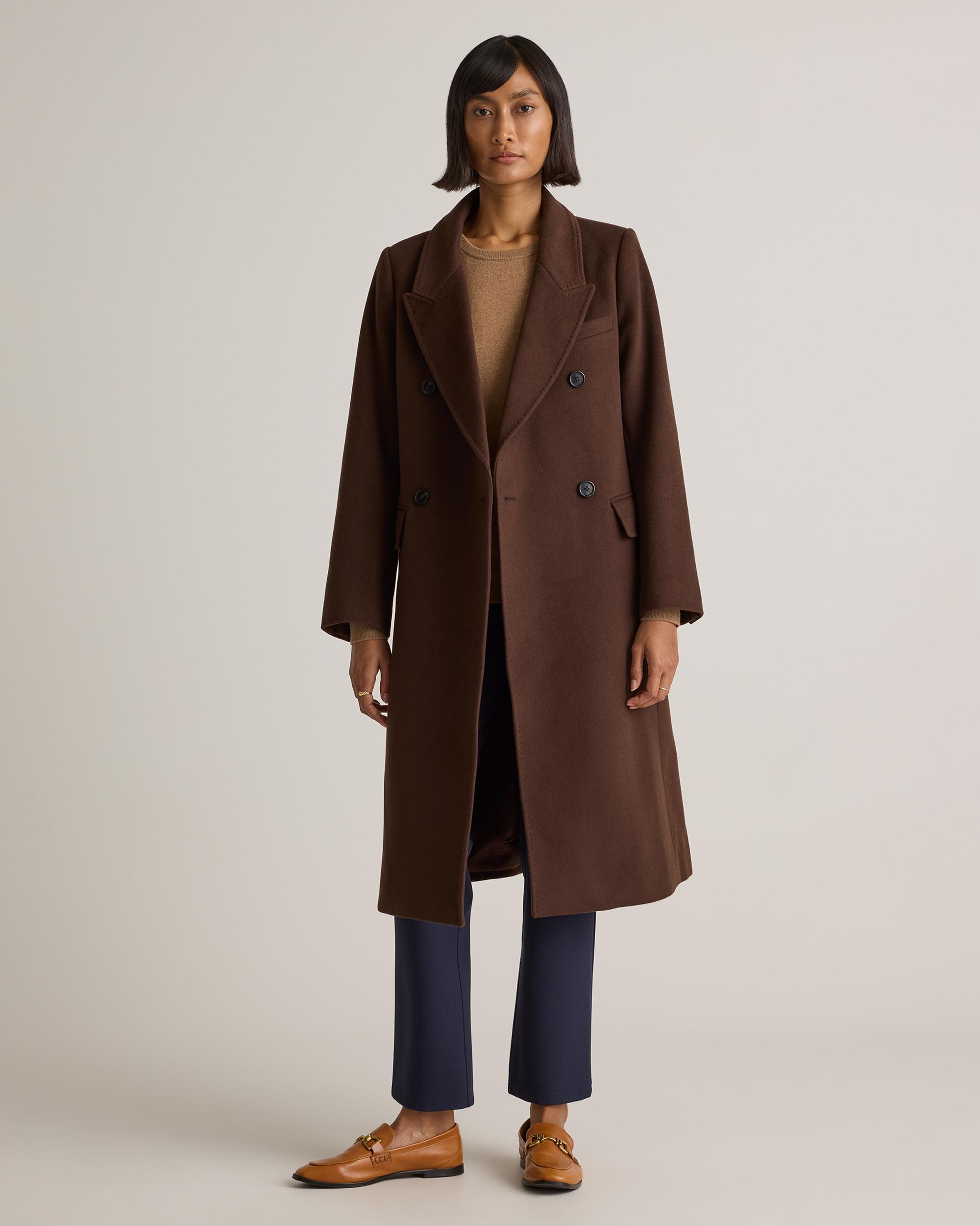 Quince | Women's Italian Wool Double-Breasted Coat Wool/Nylon Product Image