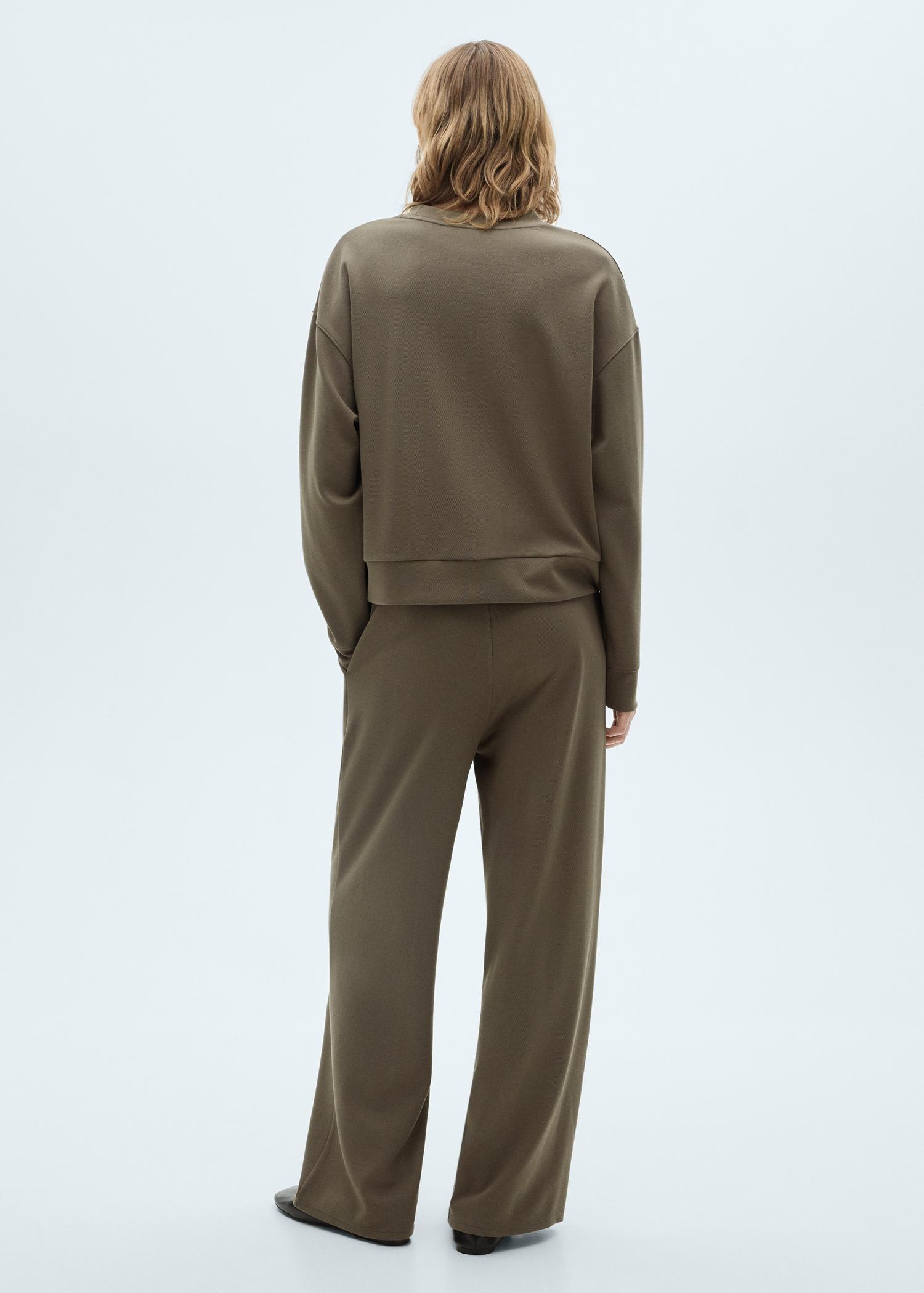 Wide-leg jogger pants - Women | MANGO USA Product Image