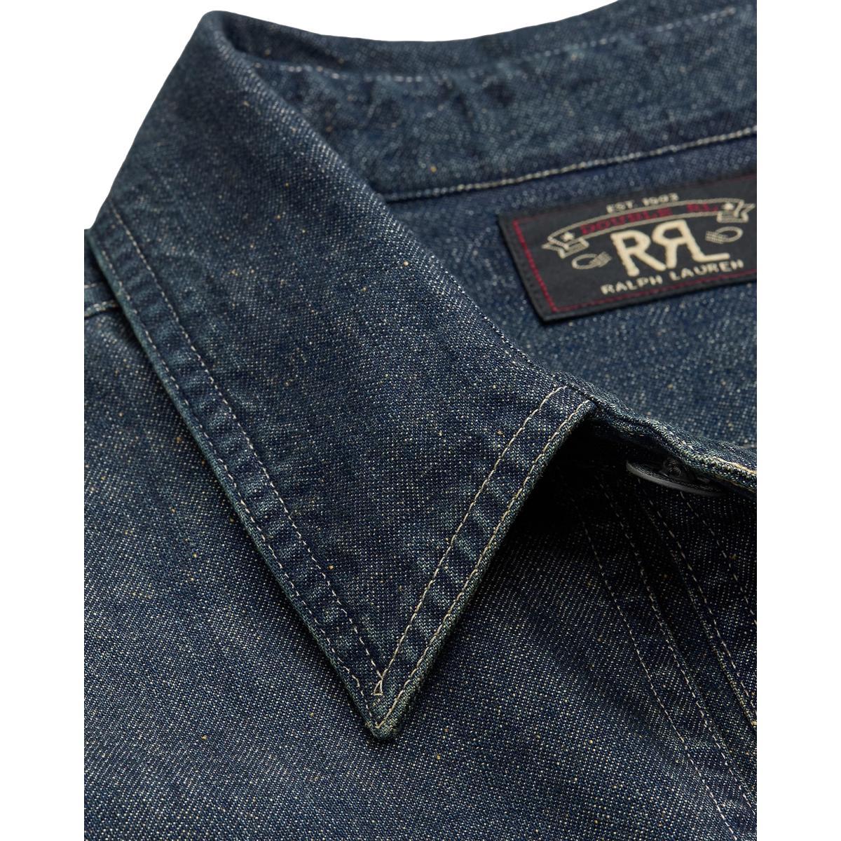 Indigo Denim Overshirt Dark Wash Product Image