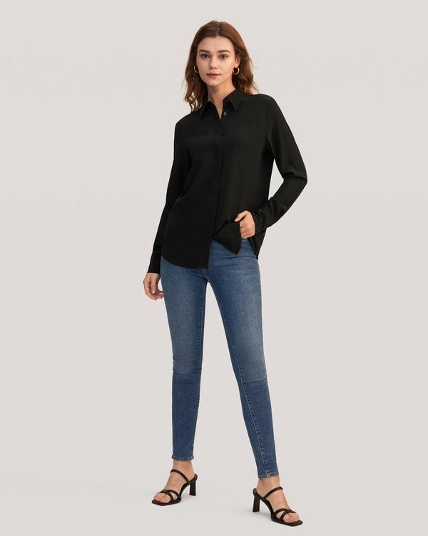 Classic Comfort Silk Shirt Product Image