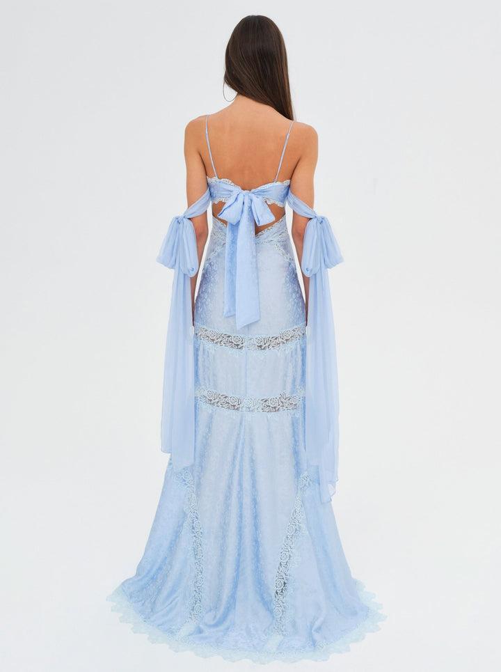 Rita Lace Gown — Blue Product Image