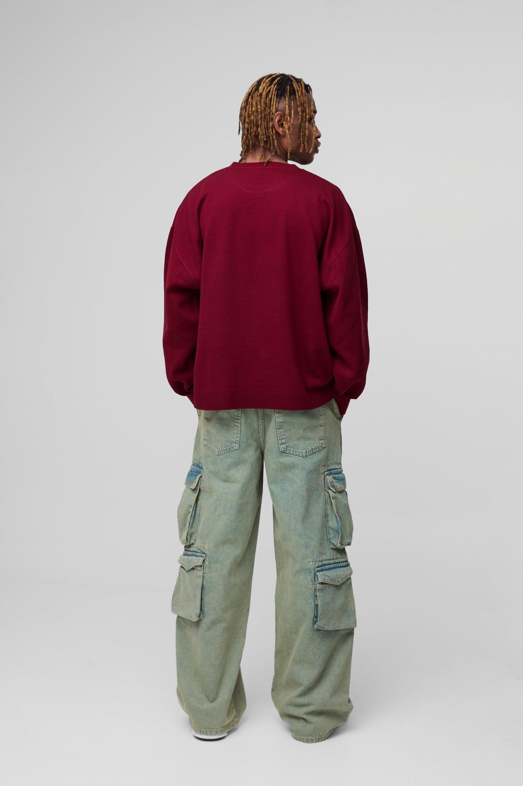 Tall Multi Pocket Baggy Cargo Jeans | boohooMAN USA Product Image