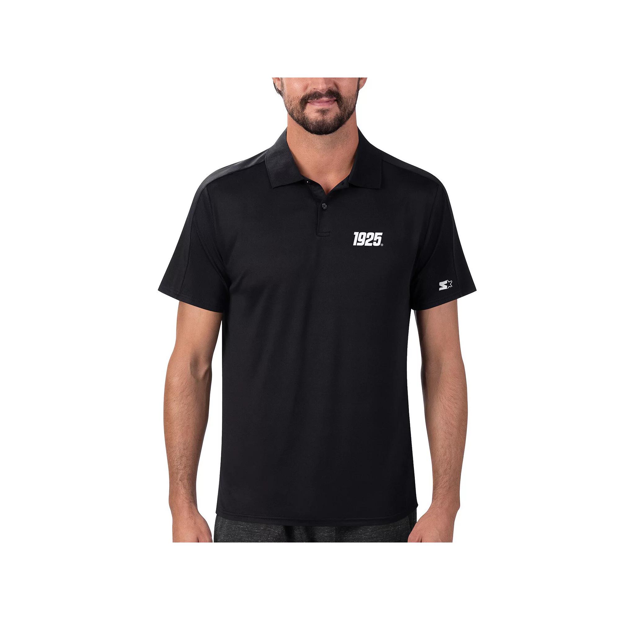 Men's Starter Black New York Giants 1925 Collection Polo, Size: XL Product Image