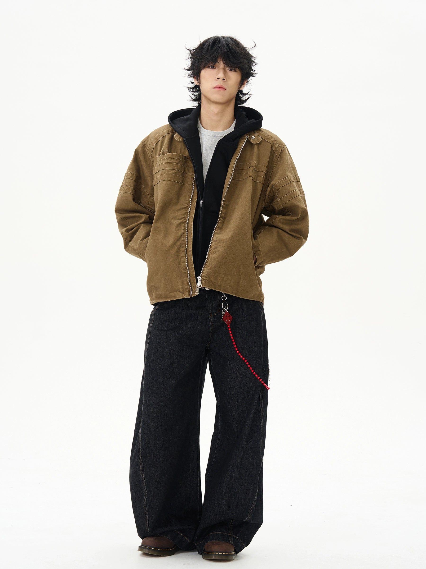 RT No. 12220 WORKWEAR ZIP-UP BIKER JK Product Image