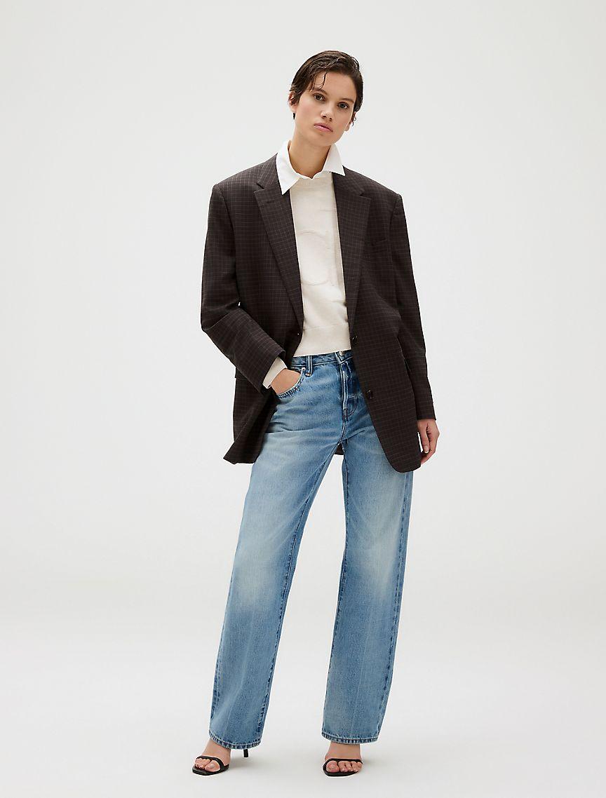 Smooth Cotton Relaxed Monogram Logo Sweater Product Image