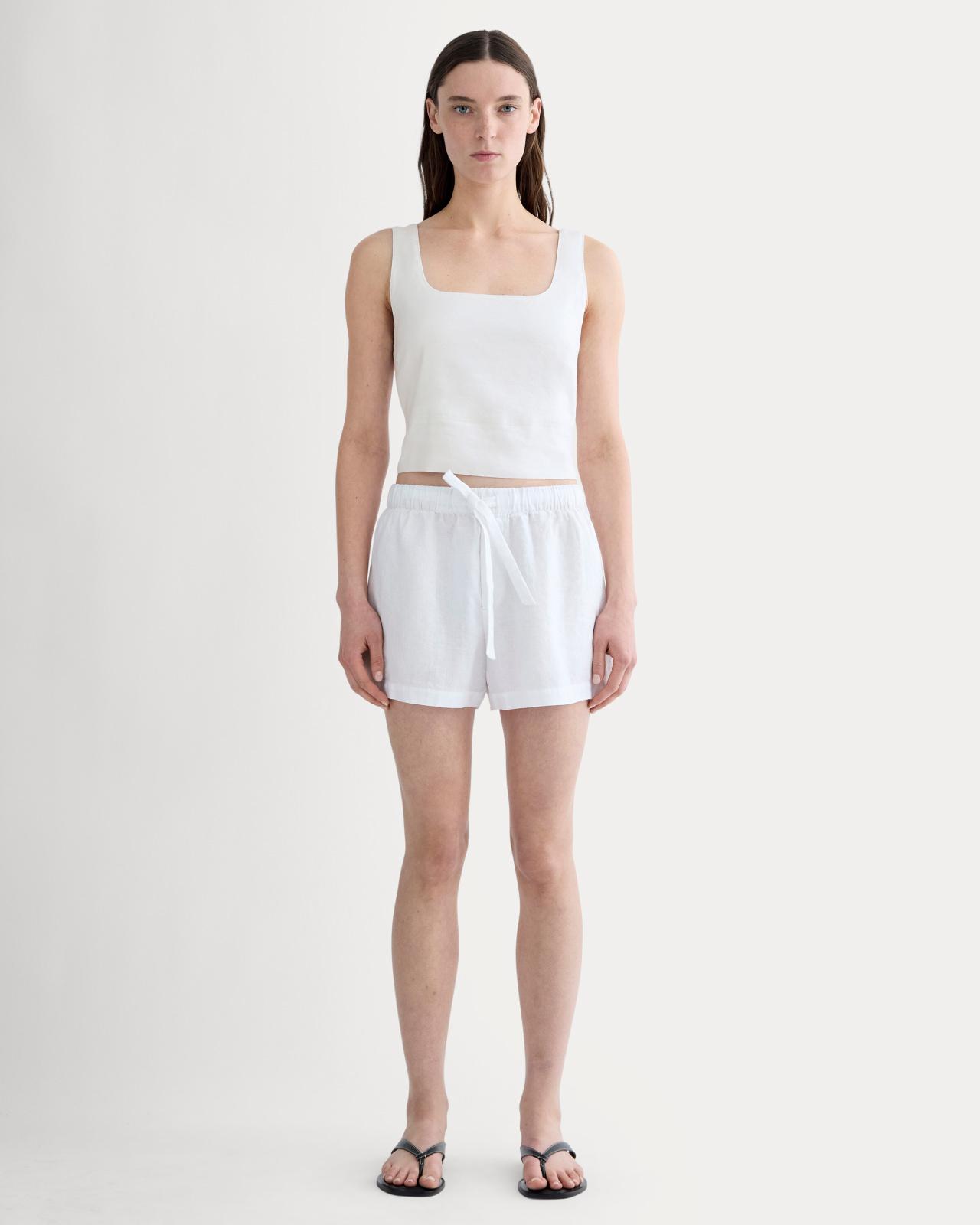 Womens Drawstring Boxer Short in Linen by Everlane Product Image
