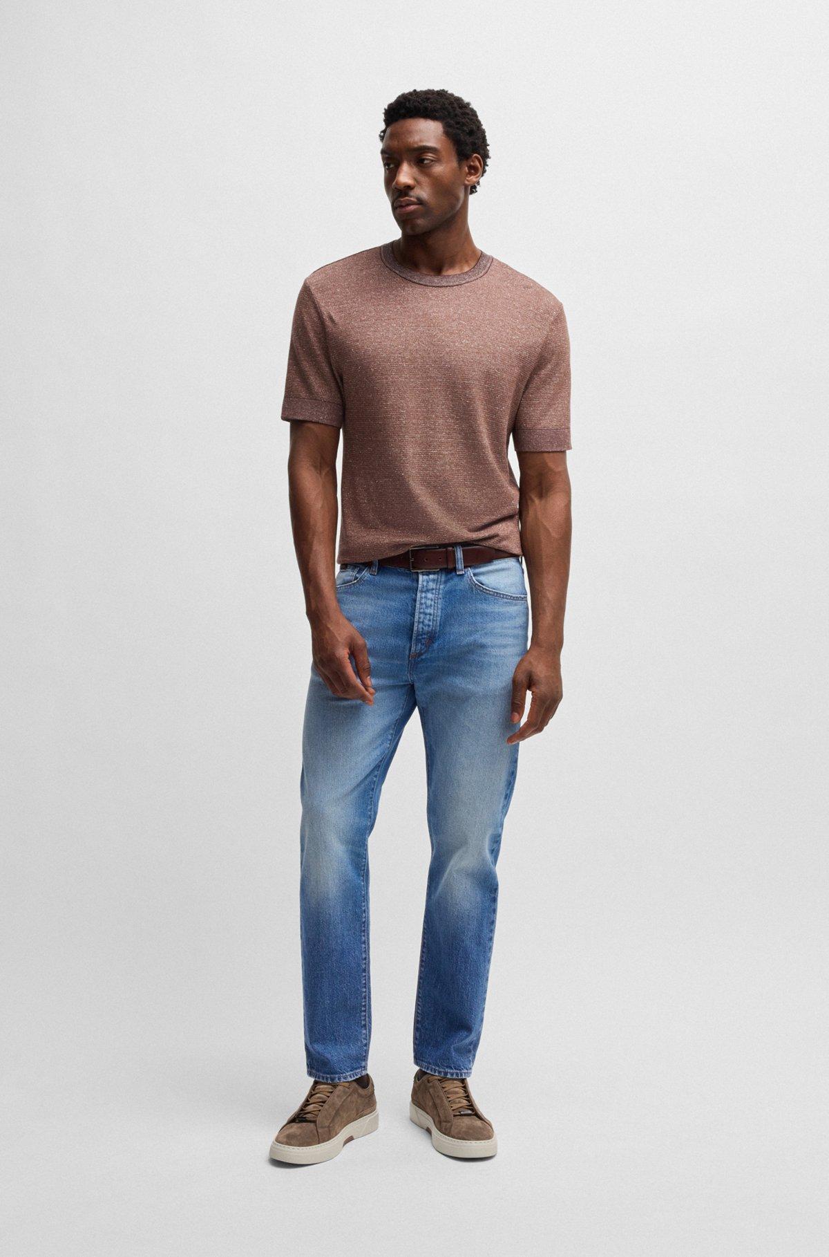 Classic-fit jeans in blue comfort-stretch denim Product Image