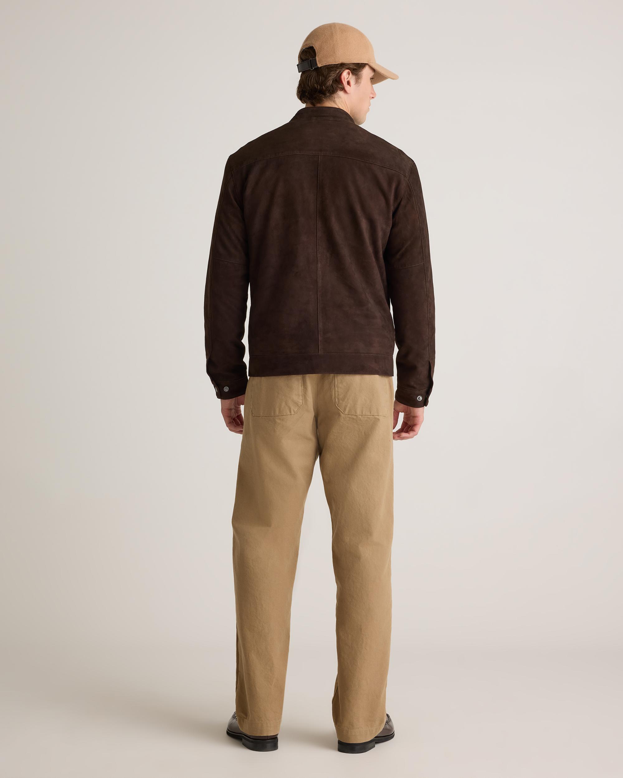 Quince | Men's 100% Suede Café Racer Jacket Leather Product Image