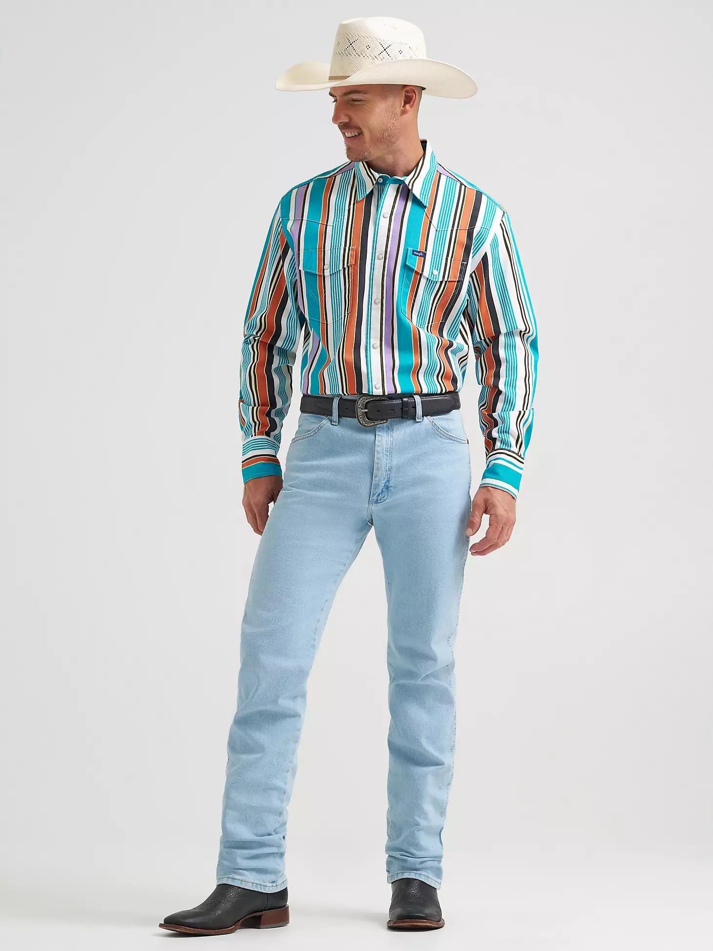 Vintage-Inspired Brushpopper Western Snap Workshirt | Men's SHIRTS | Wrangler® Product Image