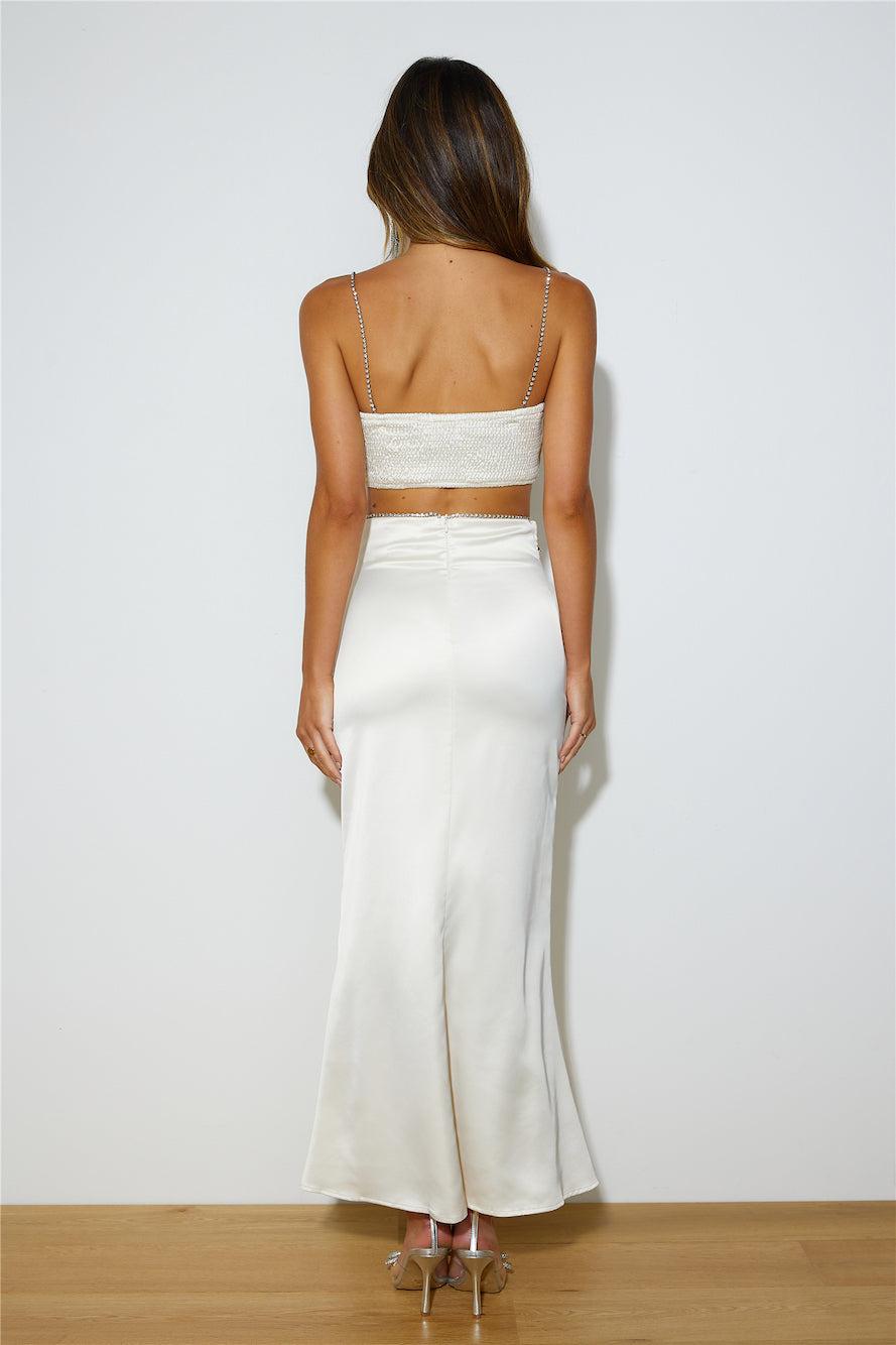 Making Heads Turn Crop Top Champagne Product Image