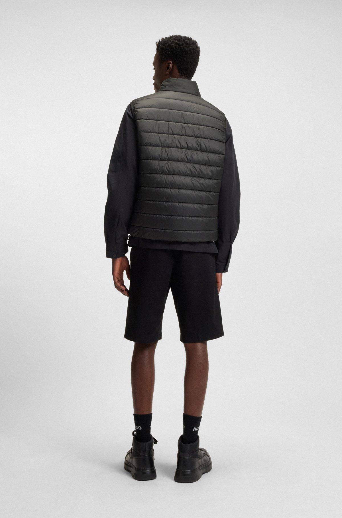 Water-repellent gilet with logo print Product Image