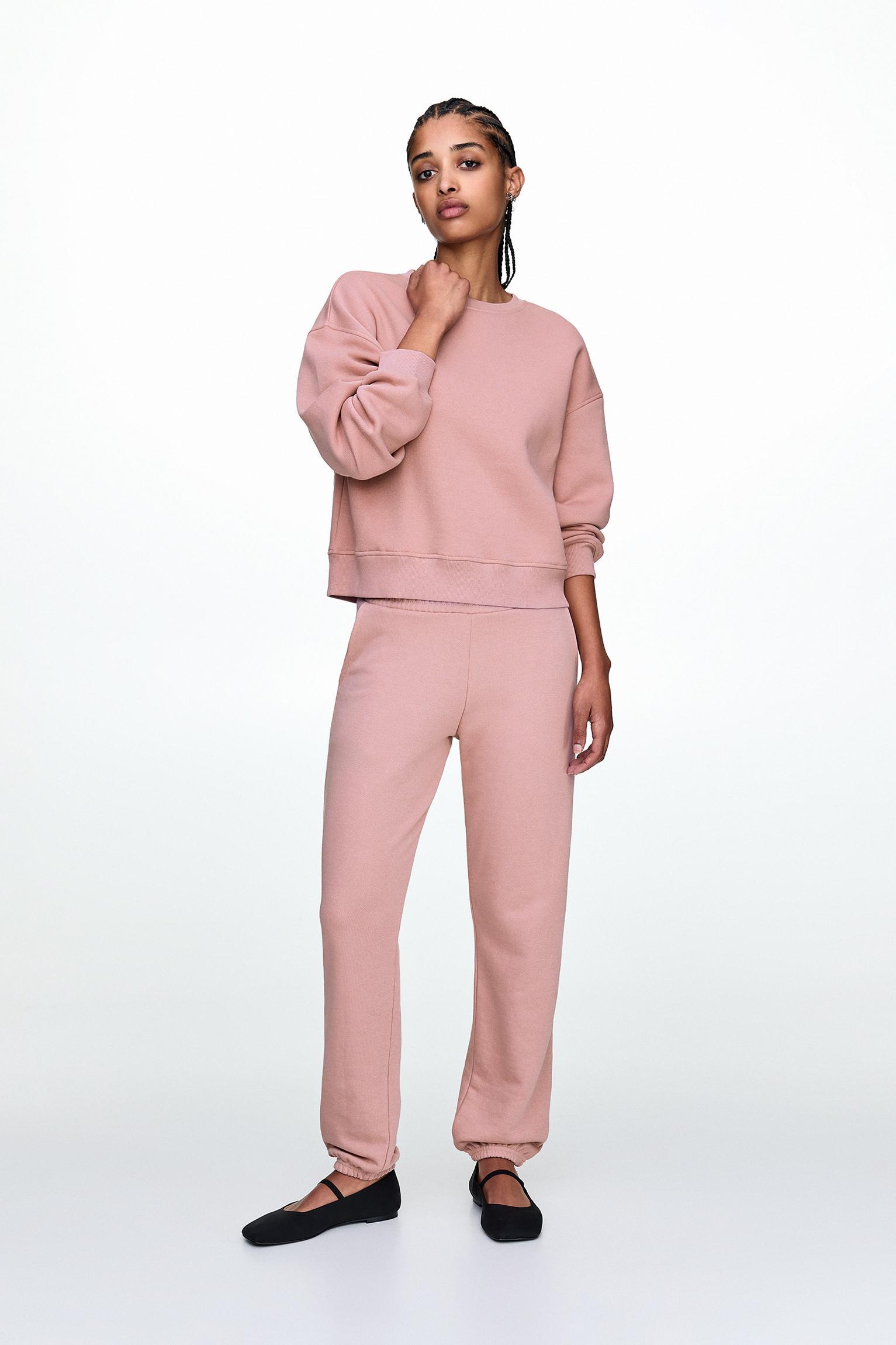 Sweatsuit set with sweatshirt and sweatpants Product Image