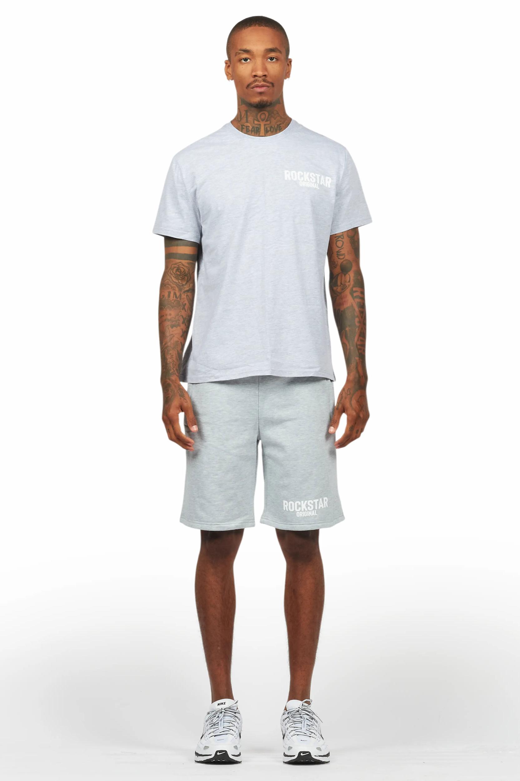Sana Heather Grey Short Set Male Product Image