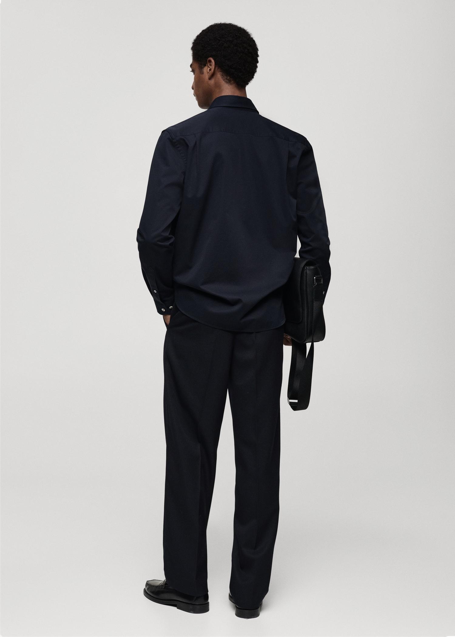 100% cotton regular fit shirt - Men | MANGO USA Product Image