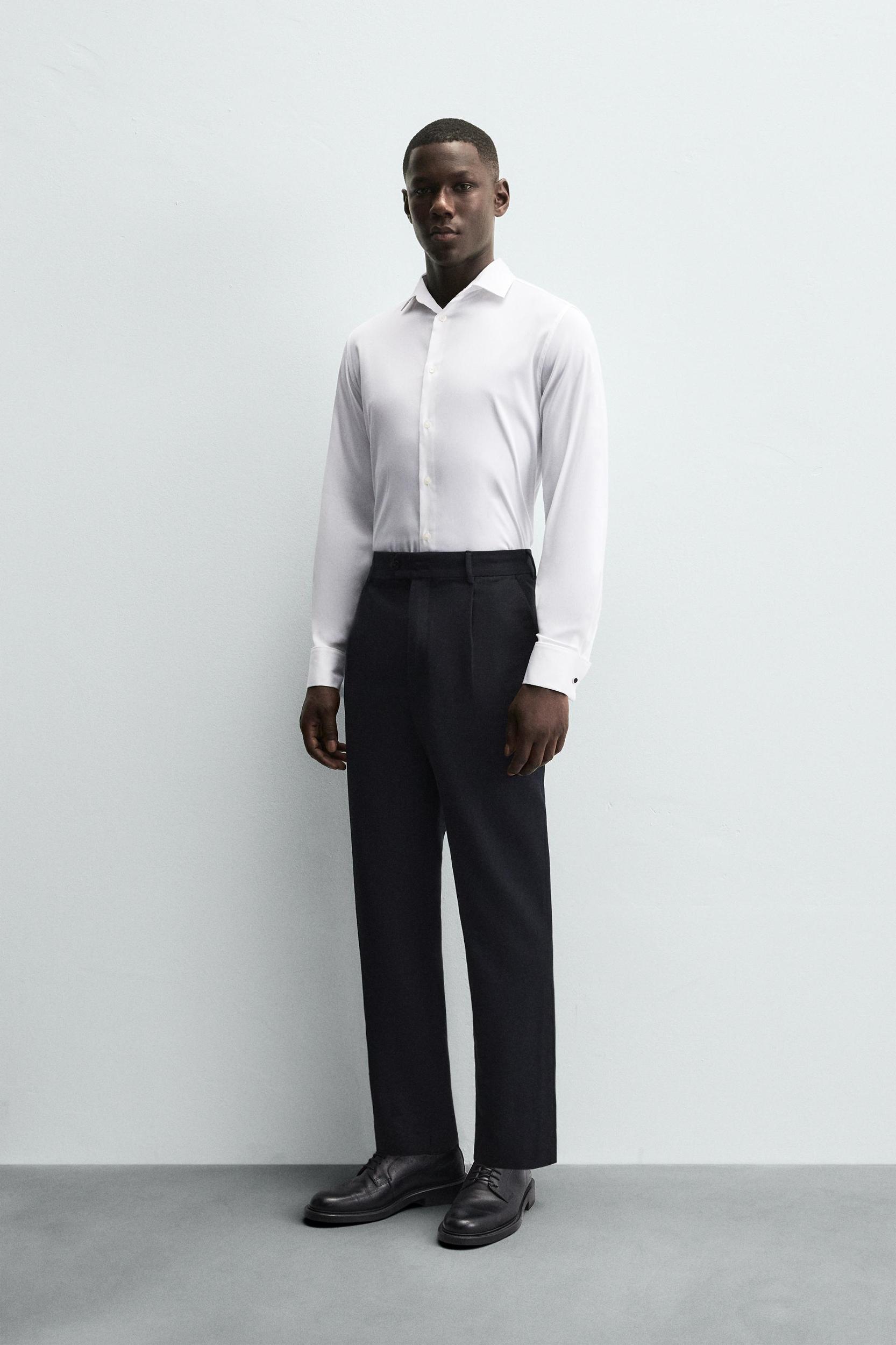 SLIM FIT FRENCH CUFF SHIRT Product Image