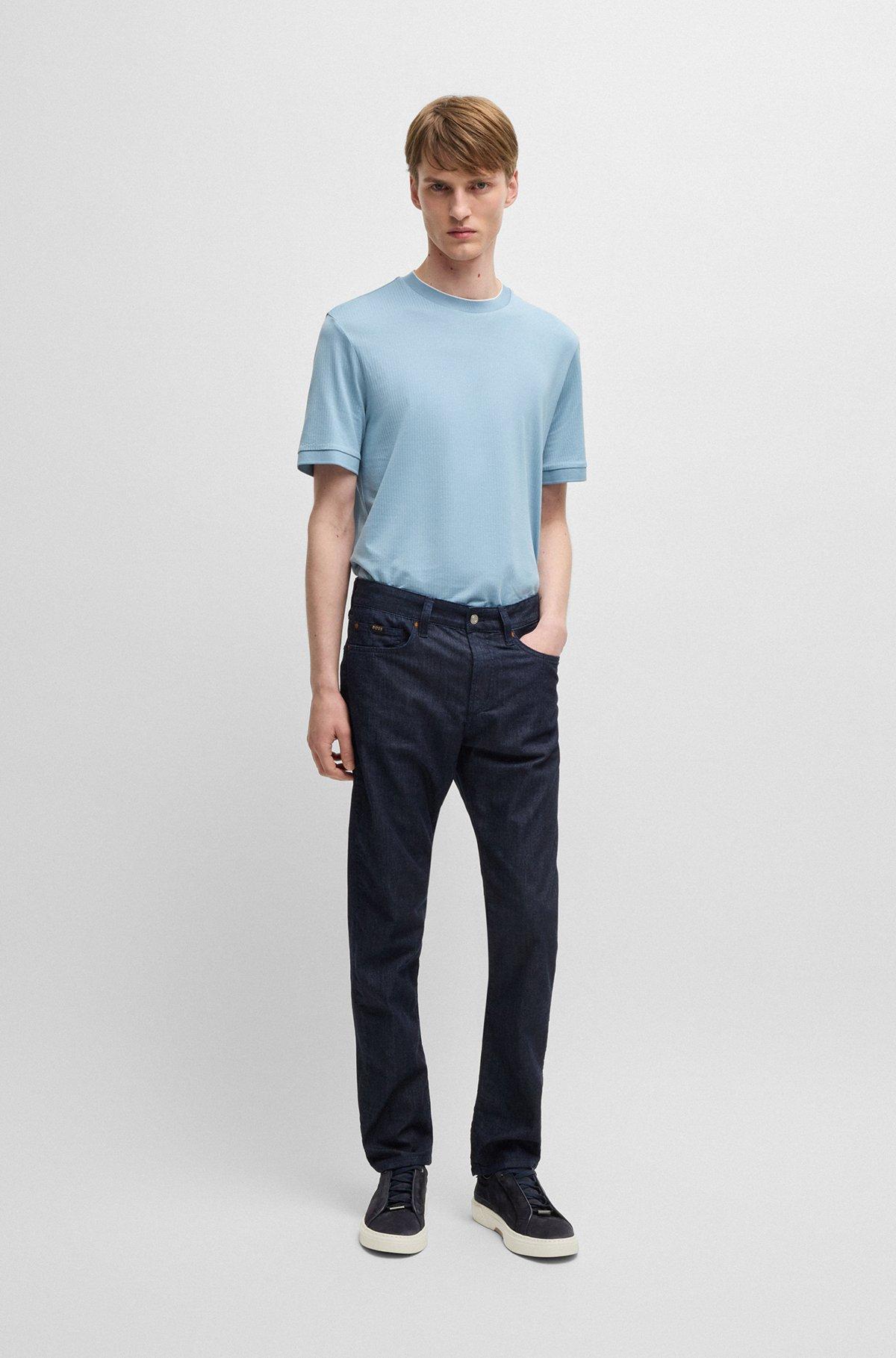 BOSS - Gary low-top trainers in suede - Dark Blue Product Image