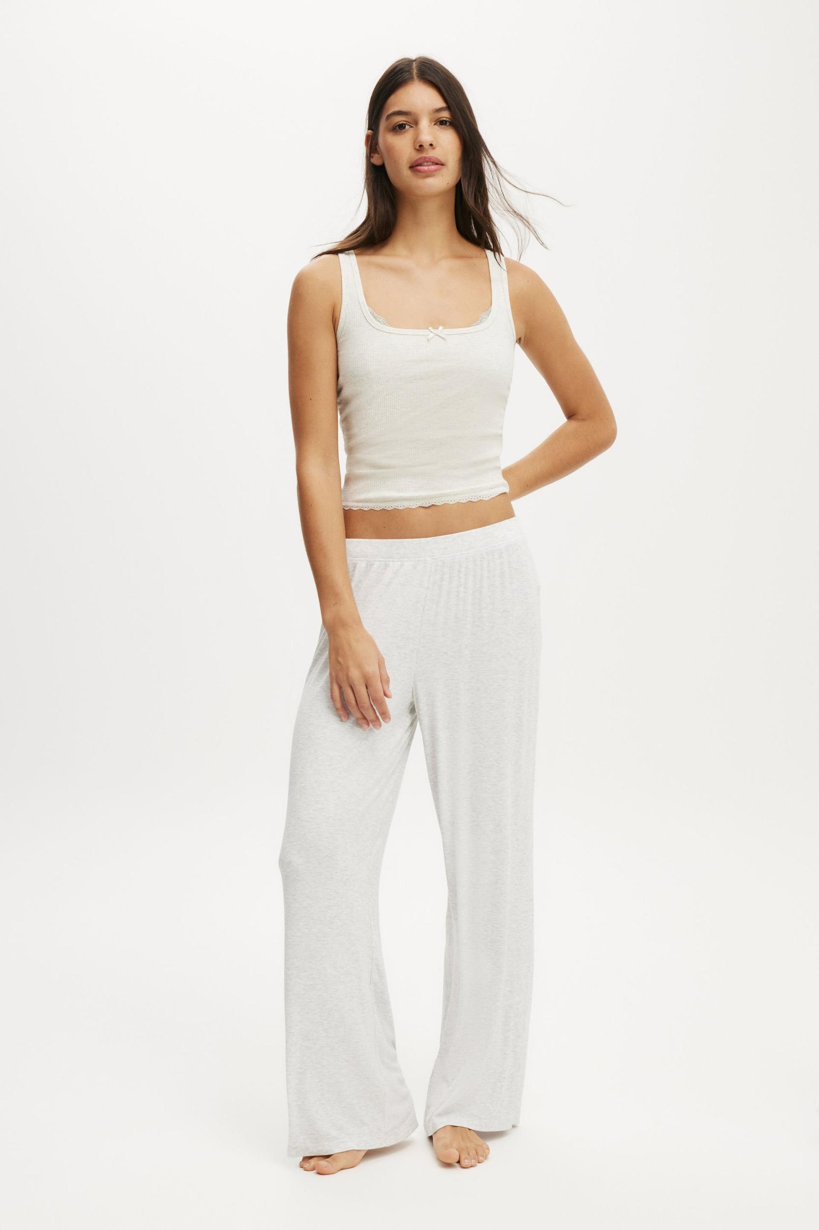 Rib Lace Ruched Tank Product Image