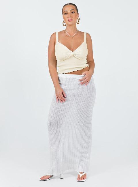 Dalma Twist Top Ivory Product Image