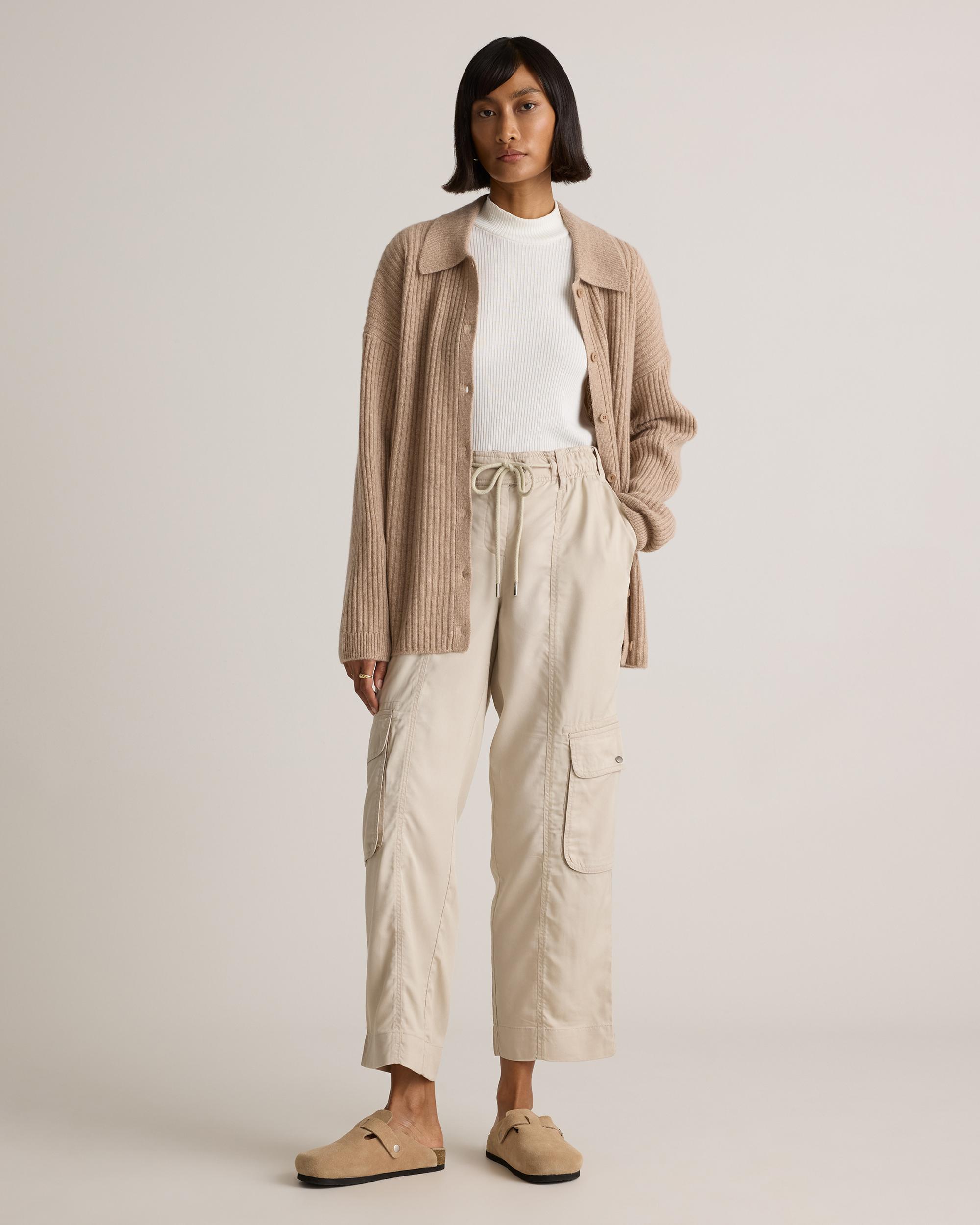 Quince | Women's Vintage Wash Tencel Drawstring Cargo Pants Product Image