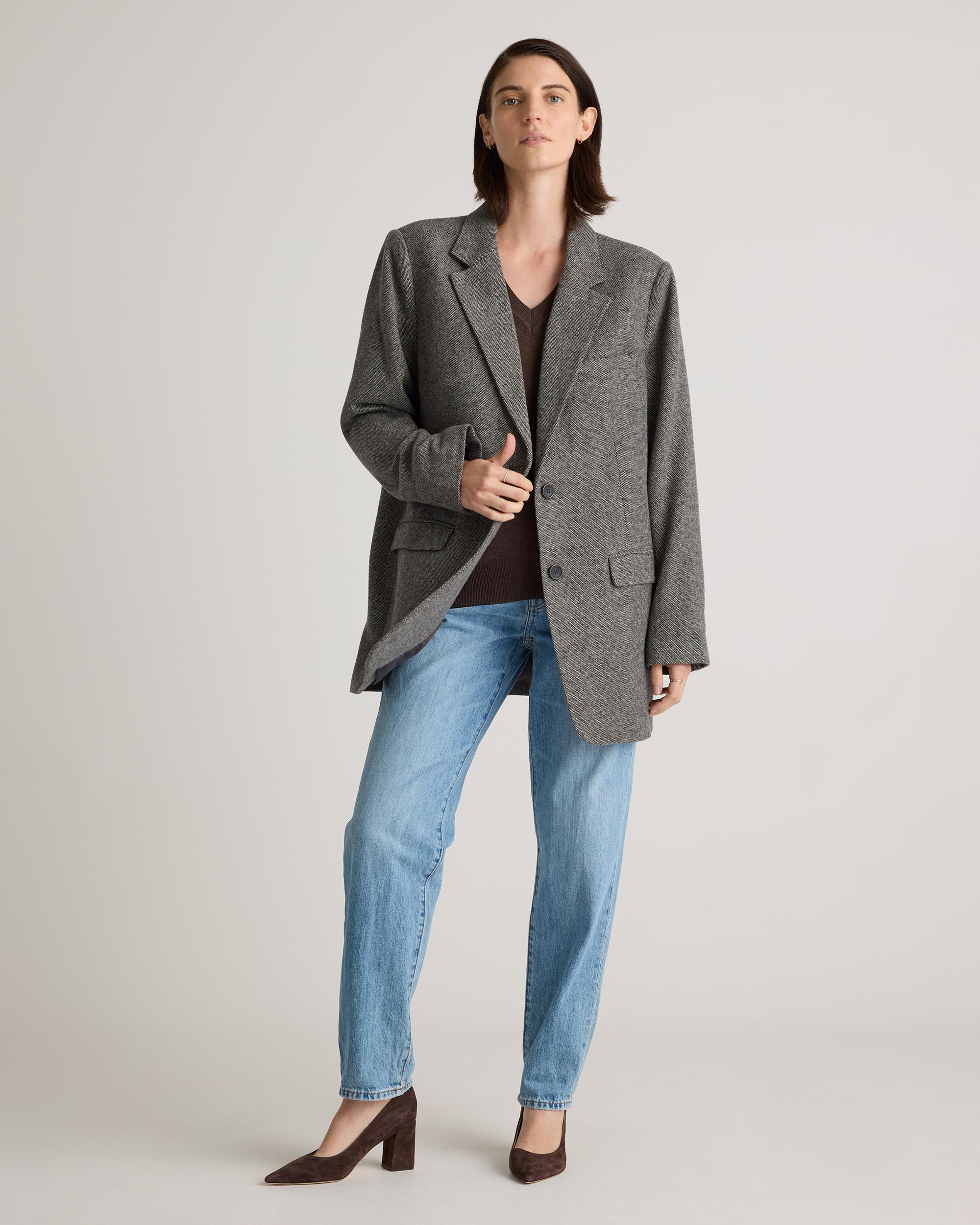 Quince | Women's Lightweight Cotton Cashmere V-Neck Sweater Size XS, Organic Cotton Product Image