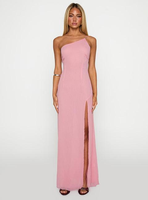 Kiss Of Life Chiffon Maxi Dress Pink Product Image