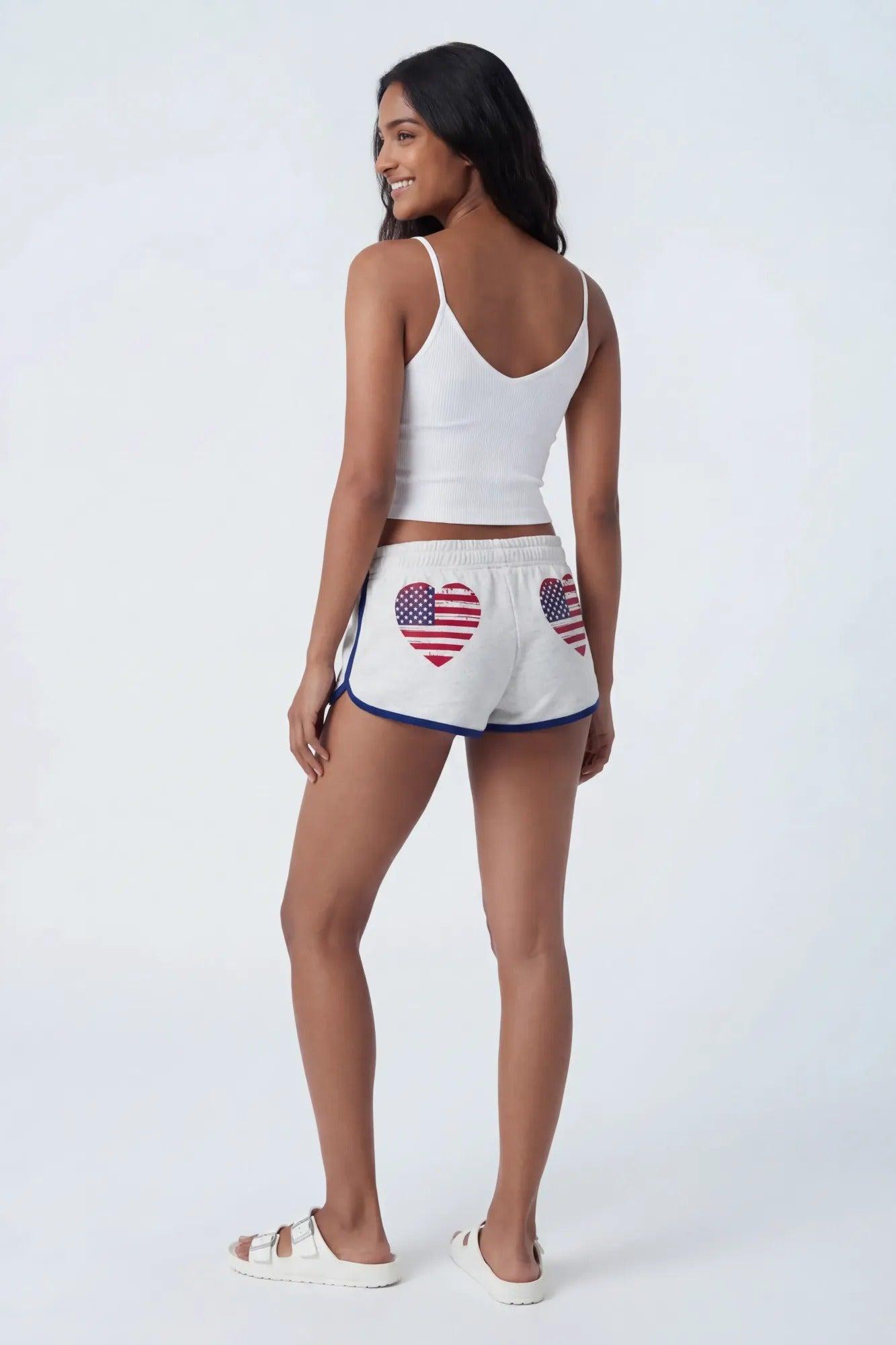 USA Graphic Fleece Dolphin Short Female Product Image