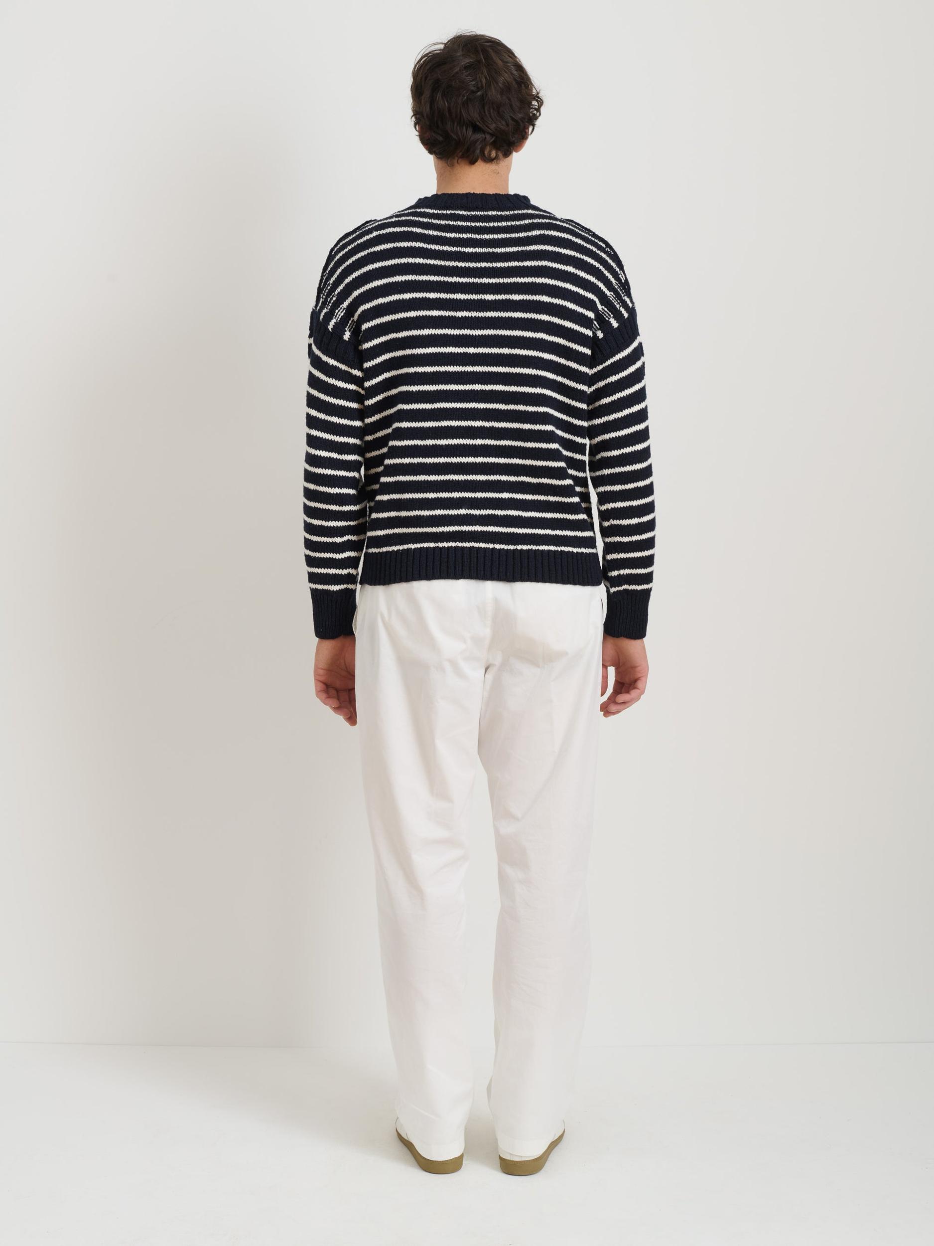 Harbor Stripe Sweater In Cotton Product Image
